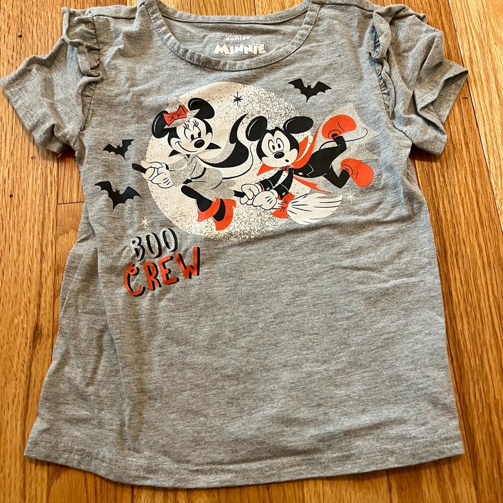 5t Minnie and Mickey Halloween shirt
